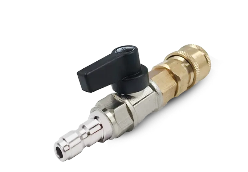 REGISTRO COM ENGATE RÁPIDO E PINO PARA LAVADORA DE ALTA PRESSÃO